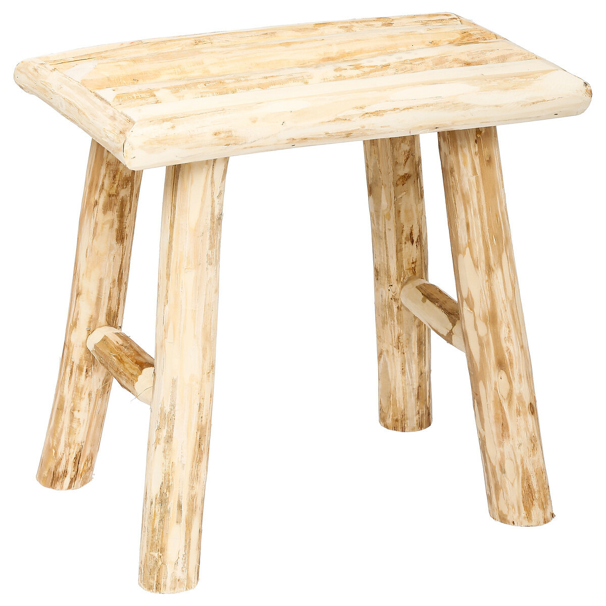 Zit krukje-bijzet stoel hout houtskleur L23 x B34 x H31 cm