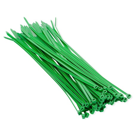 100x stuks kabelbinder / kabelbinders nylon groen 20 x 0,36 cm