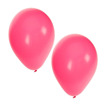 30x balloons pink and light pink 27 cm