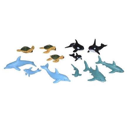 24x Sea/ocean animals toys