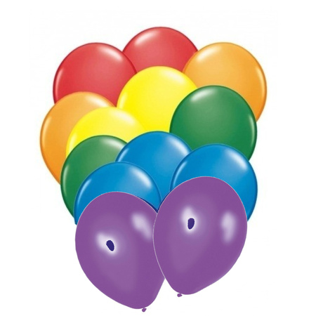 30x Rainbow balloons 