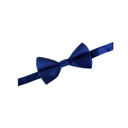5x Blue fancy dress bow ties 12 cm for women/men