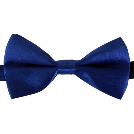 5x Blue fancy dress bow ties 12 cm for women/men