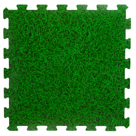 8x pieces Puzzle foam mat tiles grass 50 x 50 cm