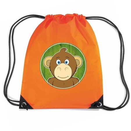 Apen rugtas / gymtas oranje voor kinderen