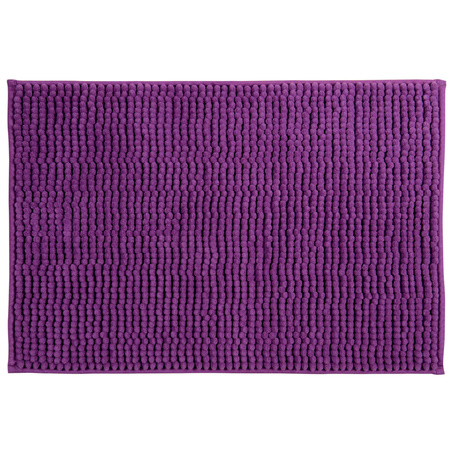 Badkamerkleedje/badmat tapijt voor op de vloer paars 60 x 90 cm