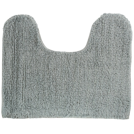 Badkamerkleedje/badmat voor op de vloer grijs 45 x 35 cm