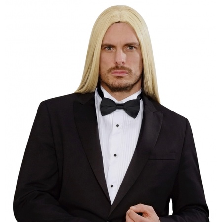 Blond long wig for men