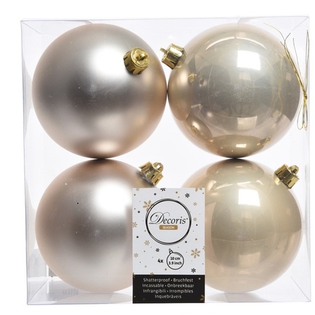 Champagne Christmas balls 