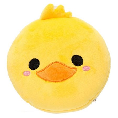 Duck soft toy travel pillow with sleeping mask for kids