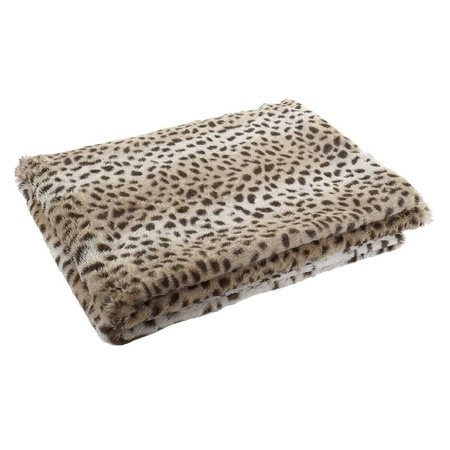 Fleece blanket leopard/panther animal print 150 x 200 cm