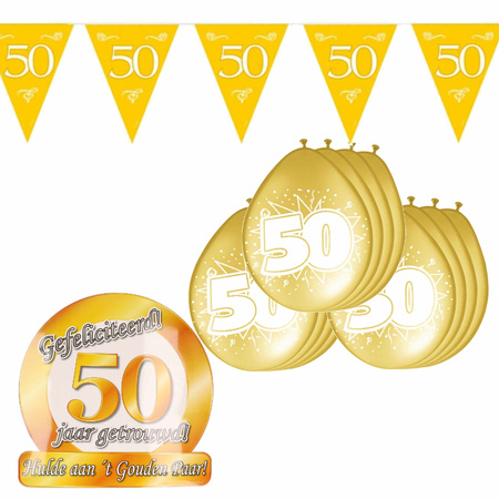 Party articles package - 50 years married