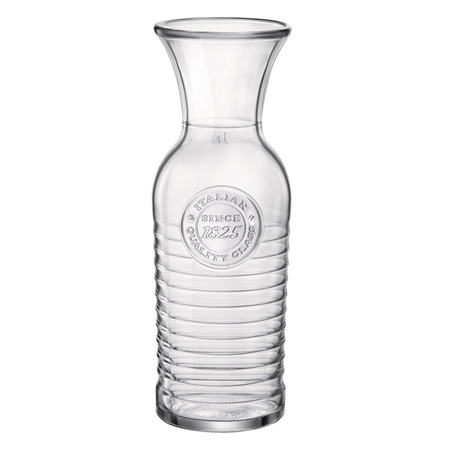 Glass water jug 1 liter