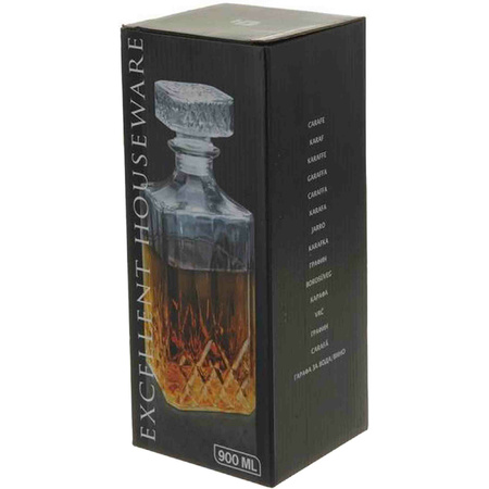 Glass whisky/water decanter - 900 ml