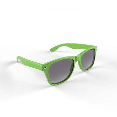 Trendy sunglasses with lime green frame
