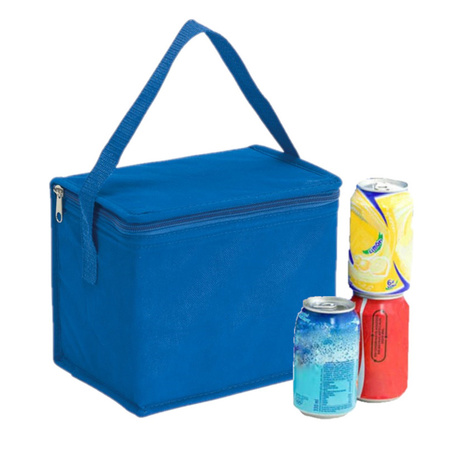 Small cooler bag for lunch blue 20 x 13 x 17 cm 4.5 liters