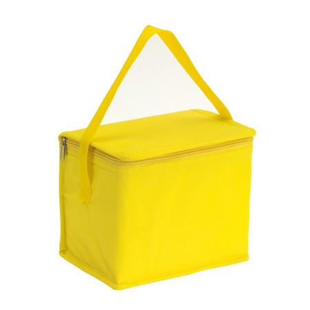 Small cooler bag for lunch yellow 20 x 13 x 17 cm 4.5 liters