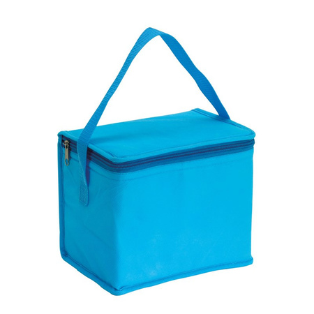 Small cooler bag for lunch light blue 20 x 13 x 17 cm 4.5 liters
