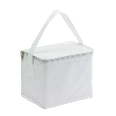 Small cooler bag for lunch white 20 x 13 x 17 cm 4.5 liters
