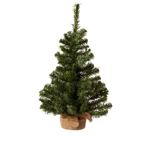Artificial christmas tree green decorations included 60 cm