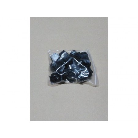 Multipack of 10x black whistle on cord