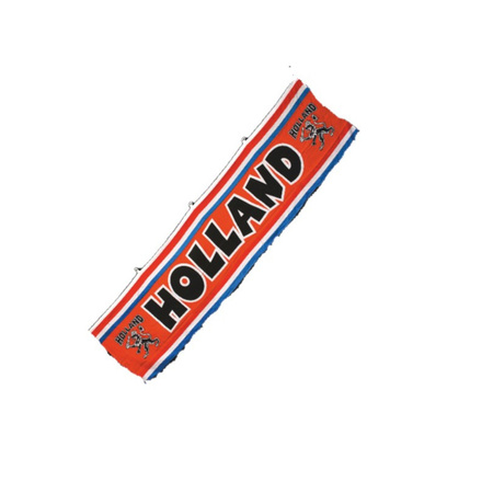 Ek oranje straat/ huis versiering pakket met oa 1x  Holland spandoek 70 x300 en 300 m vlaggenlijnen