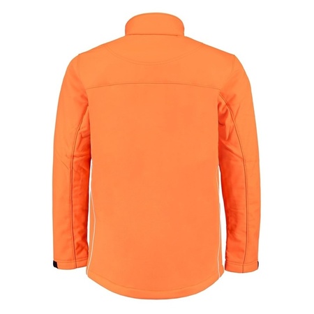Orange softshell mens jacket