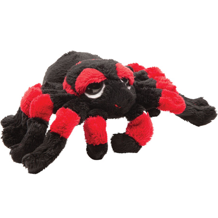 Pluche knuffel spinnen 2x stuks - tarantulas - 13 cm - speelgoed