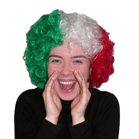 Italy Wig green, white, red
