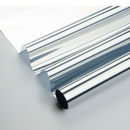 Window foil solar control transparent/silver 90 cm x 2 meters static