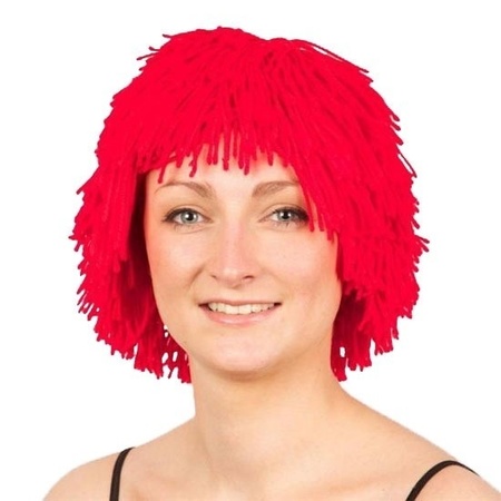 Red woolen clowns wig
