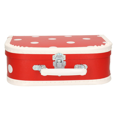 Toys suitcase red polka dot 30 cm