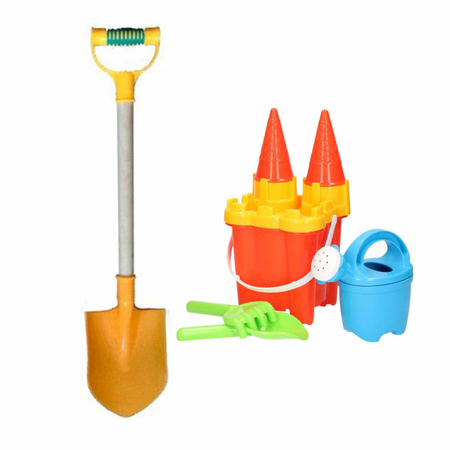 Beach sand bucket with 7-parts with shovel