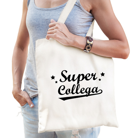 Super Collega cotton bag natural for women and men