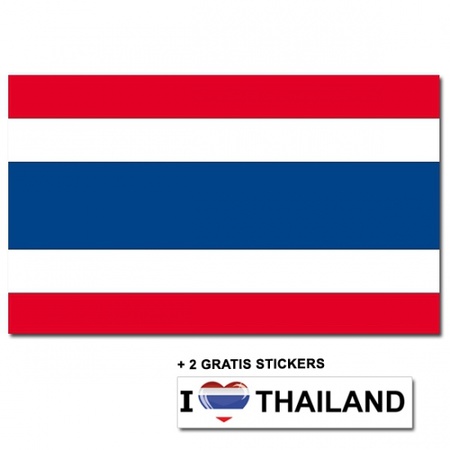 Flag Thailand + 2 stickers
