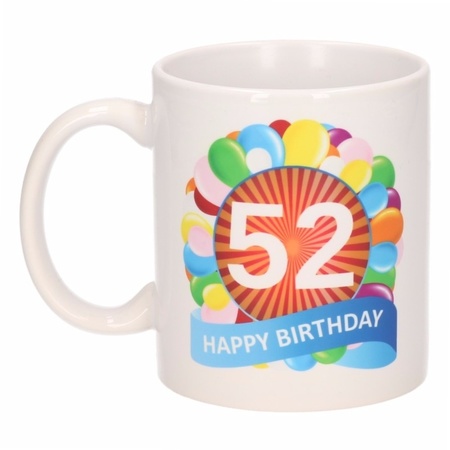 Birthday balloon mug 52 year