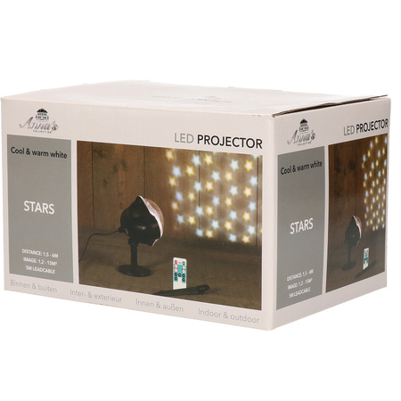 Christmas moving stars projector with remote control