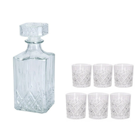 Whisky carafe Noblesse 900 ml / with 6x whiskey glasses 200 ml