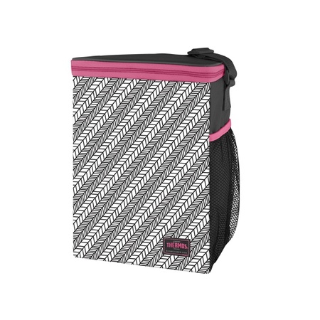 Trendy cooler bag black and white Thermos 9 liters